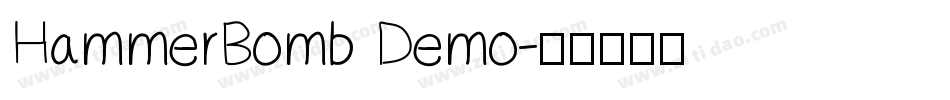 HammerBomb Demo字体转换